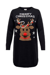 Only Carmakoma Xmas Deer dress knit