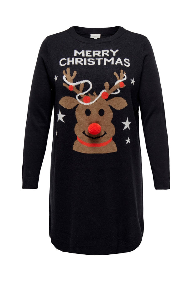 Only Carmakoma Xmas Deer dress knit