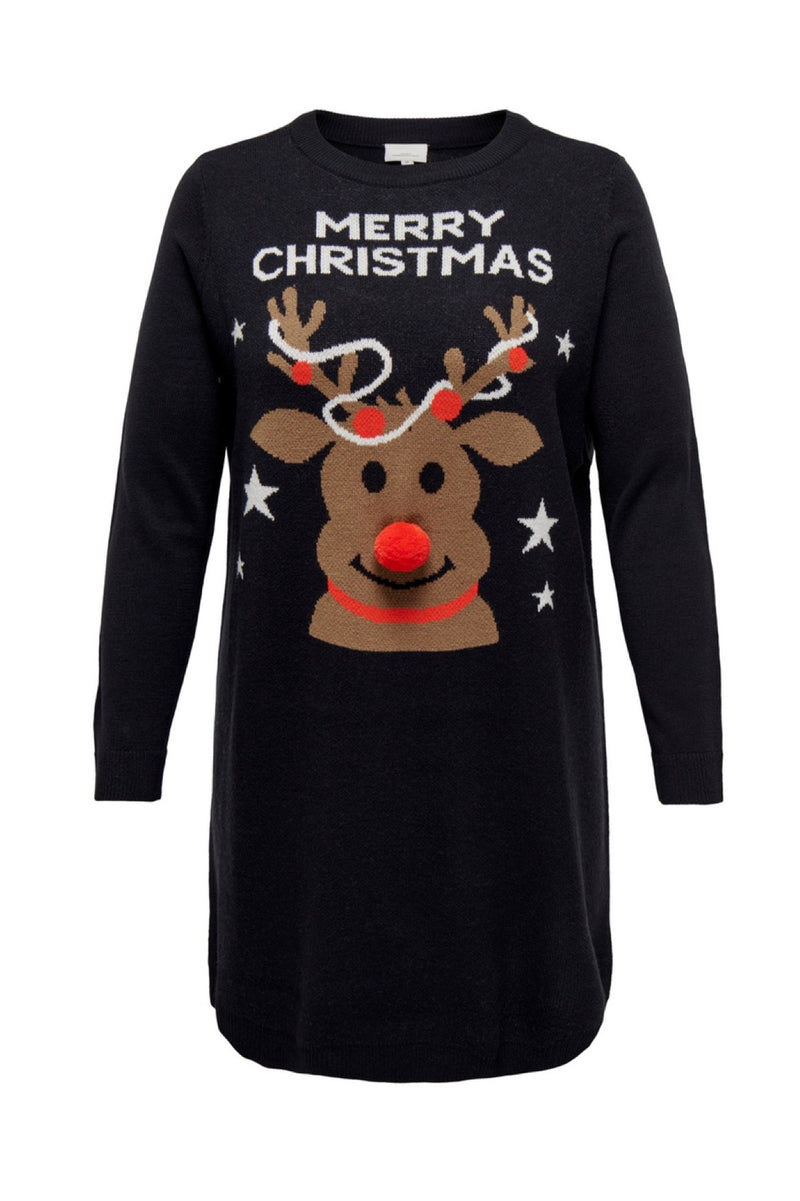 Only Carmakoma Xmas Deer dress knit