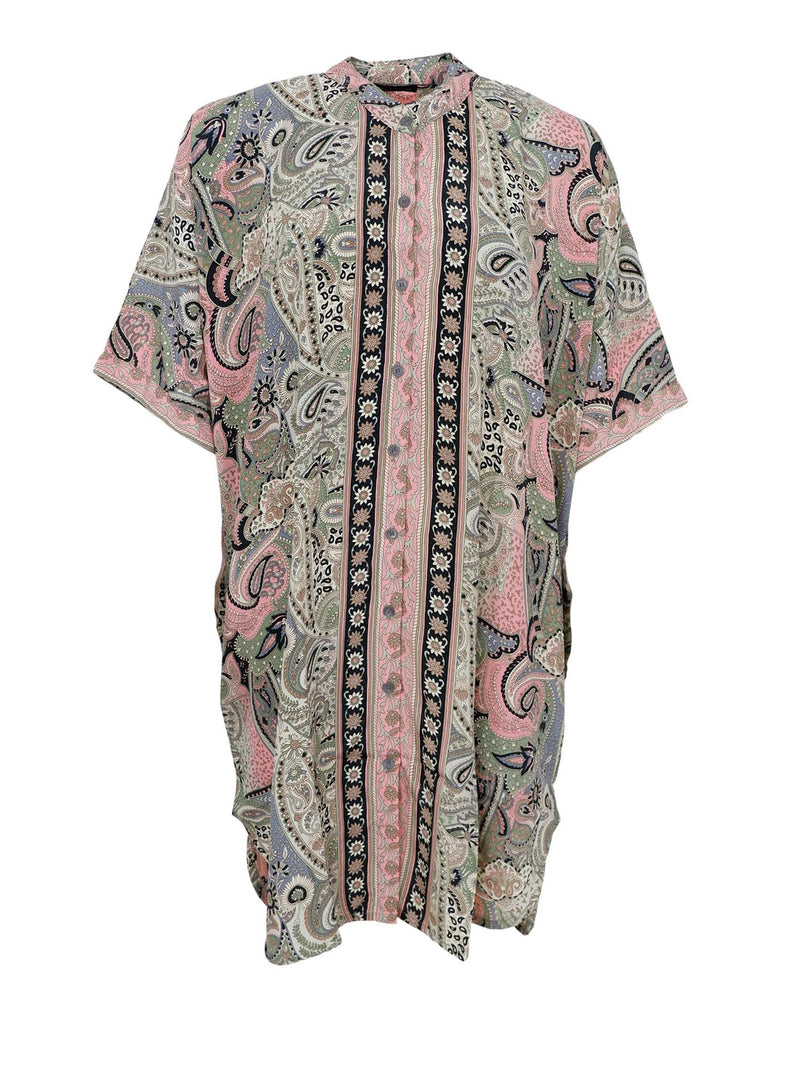 Black Colour Luna Tunic cashmere mix green