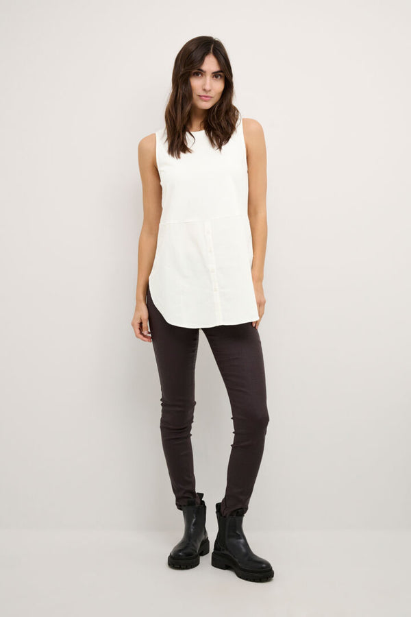 Culture Delphina top white