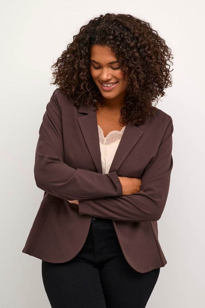 Kaffe Curve Jia blazer java