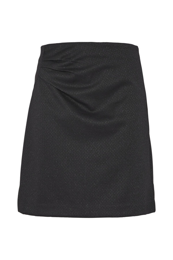 Ichi Kate lurex skirt black