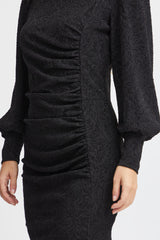Pulz Delia lace dress black