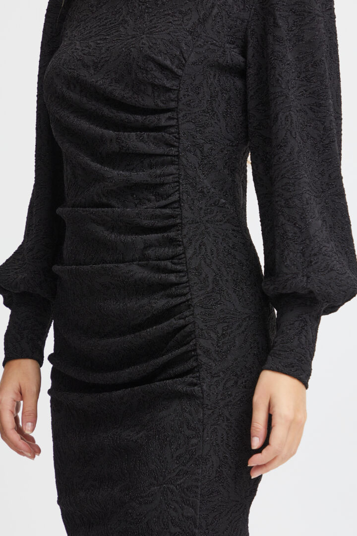 Pulz Delia lace dress black