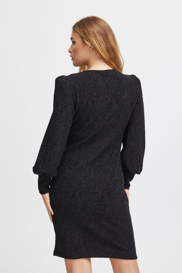 Pulz Delia lace dress black