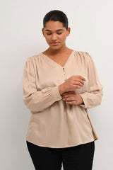 Kaffe Curve Laurie blouse feather gray