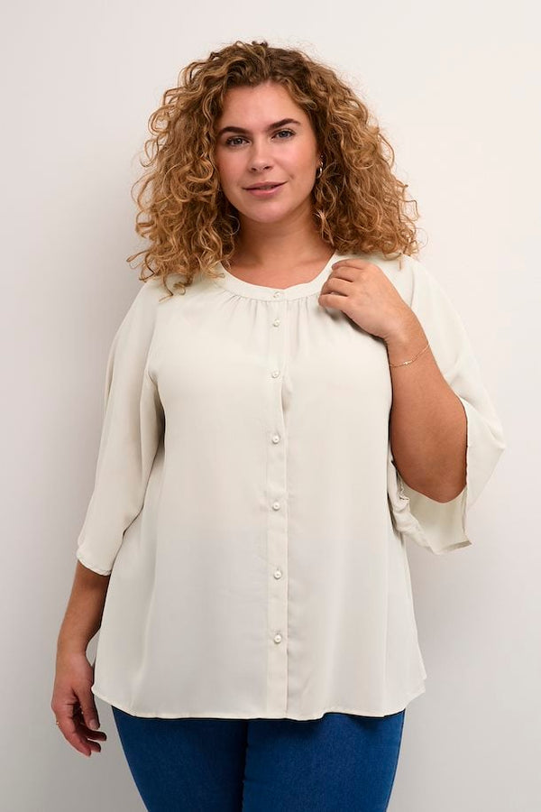 Kaffe Curve Ditta blouse feather gray