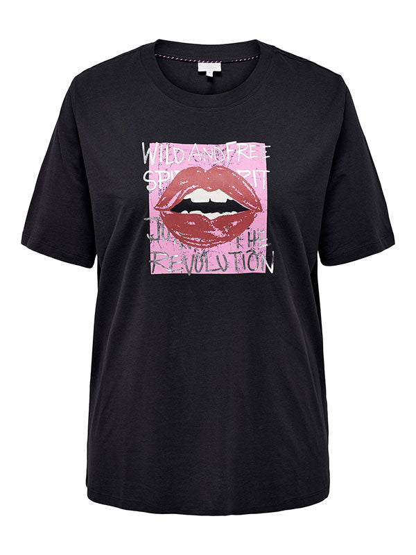 Only Carmakoma Kis t-shirt black