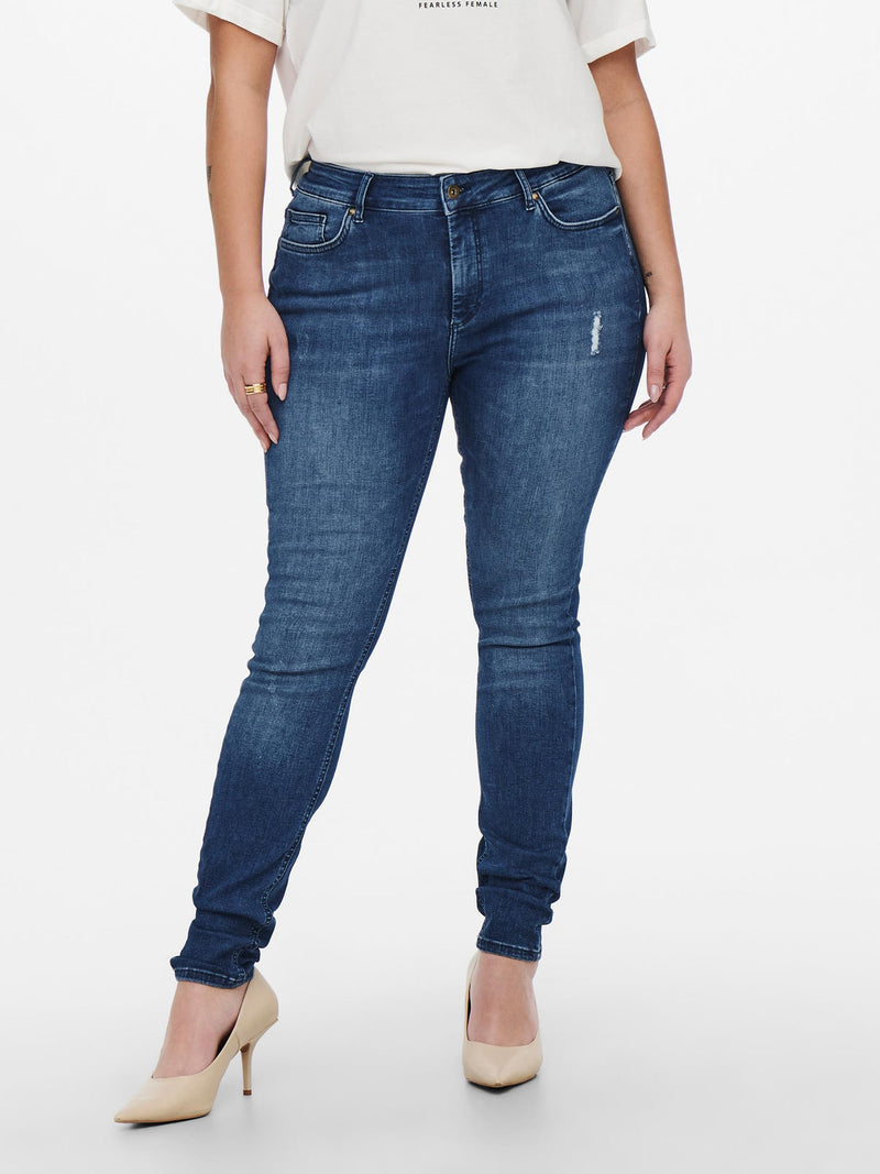 Only Carmakoma Willy reg skinny jeans medium blue