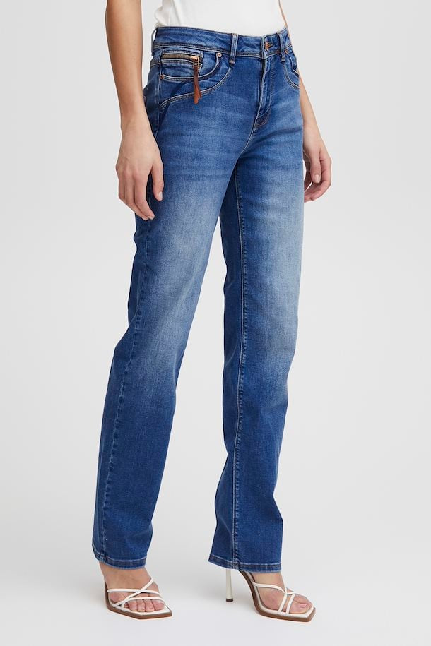 Pulz Karolina jeans straight leg  medium blue