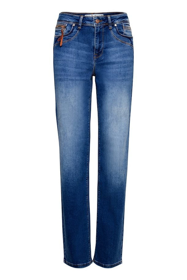 Pulz Karolina jeans straight leg  medium blue