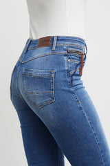 Pulz Karolina jeans straight leg  medium blue