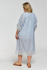 Gozzip Lucia dress blue/off stripe