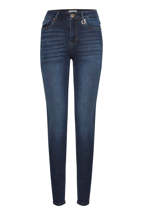 Pulz Emmalina jeans skinny leg dark blue denim