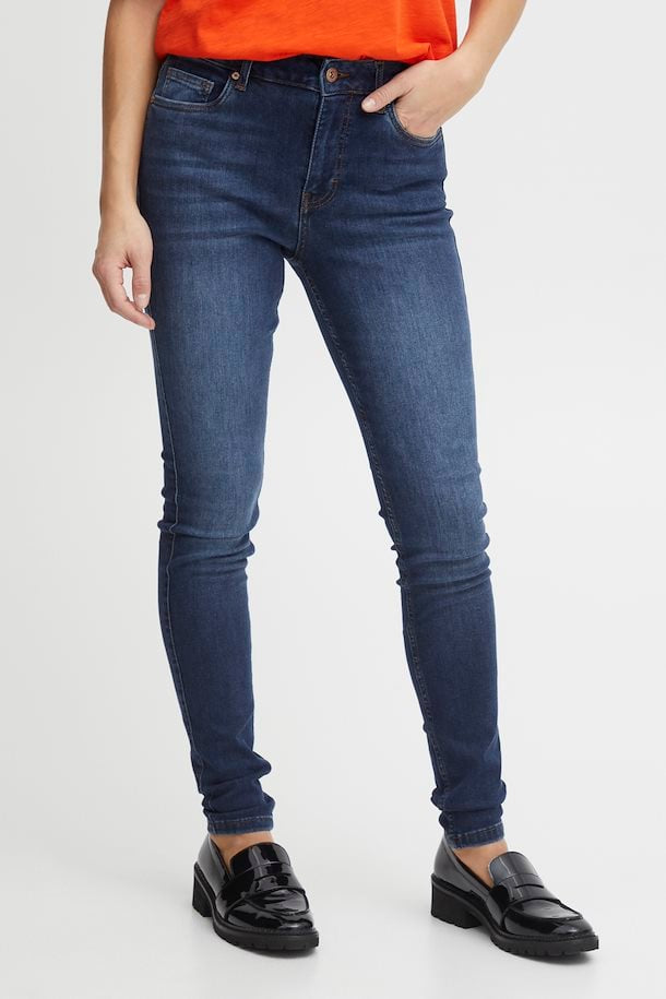 Pulz Emmalina jeans skinny leg dark blue denim