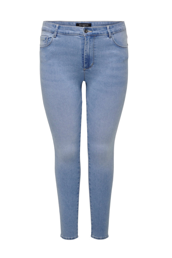 Only Carmakoma Augusta skinny jeans light blue denim
