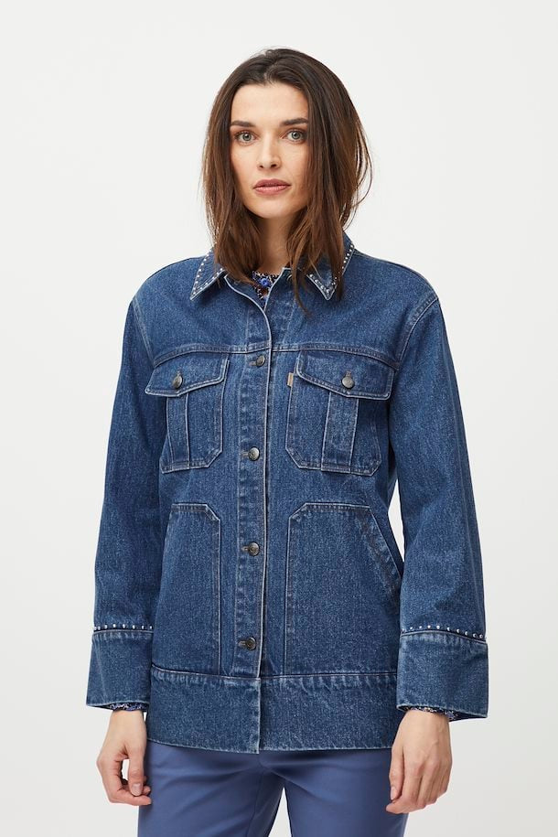 Pulz Rina denim jacket medium blue