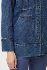 Pulz Rina denim jacket medium blue
