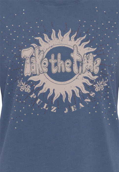 Pulz Vada sun t-shirt indigo
