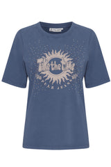 Pulz Vada sun t-shirt indigo