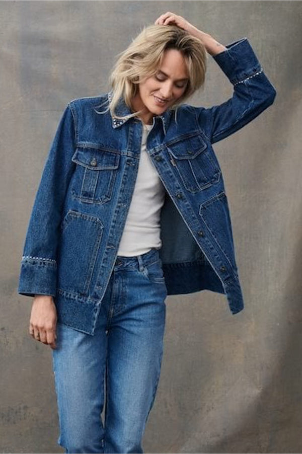 Pulz Rina denim jacket medium blue