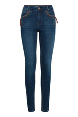 Pulz Carmen jeans skinny leg medium blue