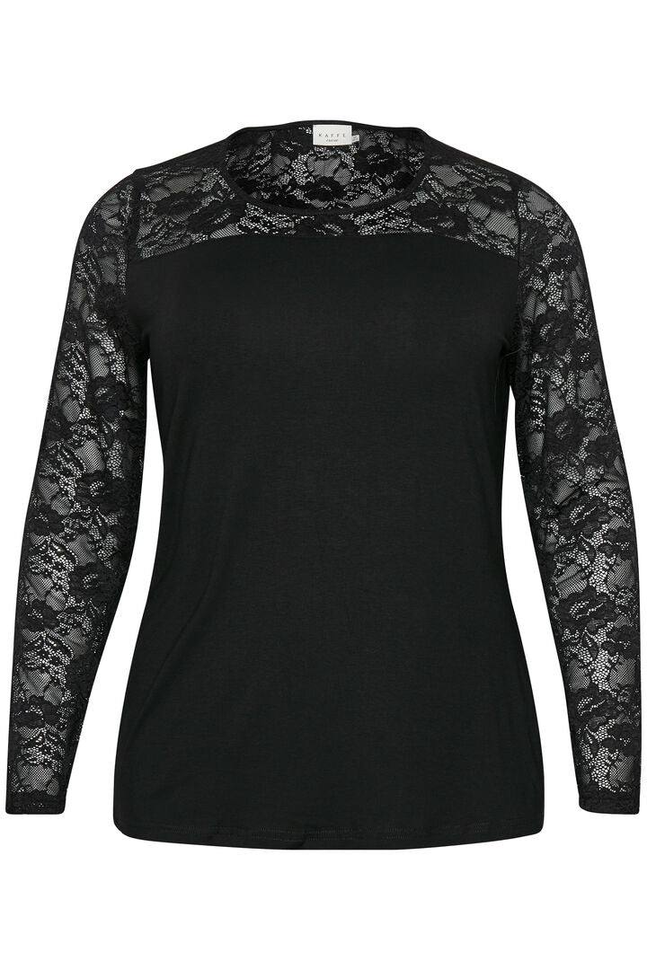 Kaffe Curve Laura blondebluse sort