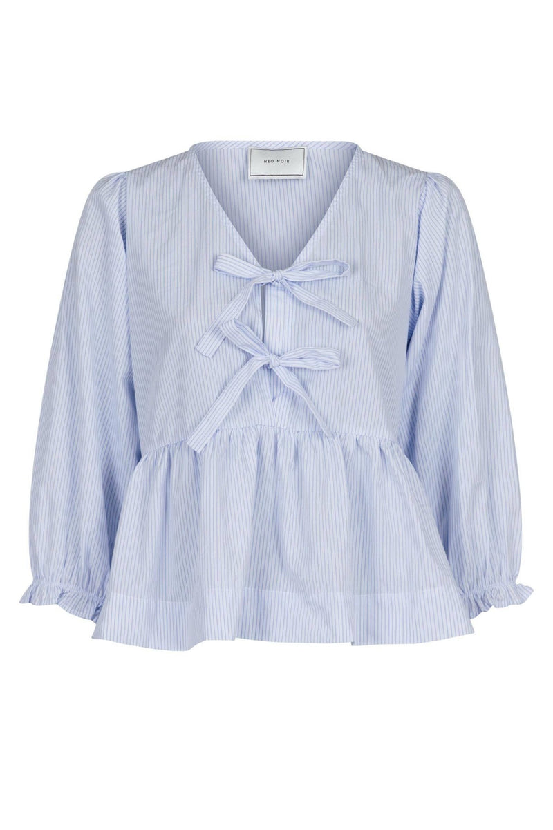 Neo Noir Bella slim stripe blouse