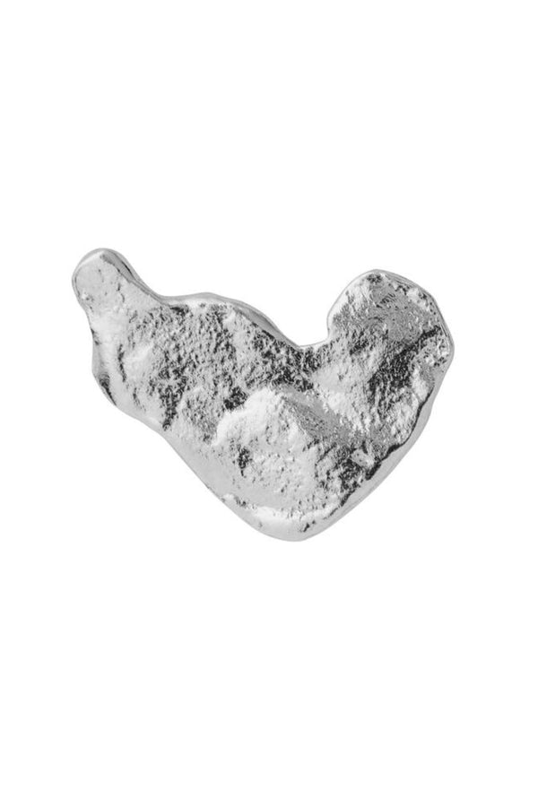 Stine A Petit silver splash earring disco heart