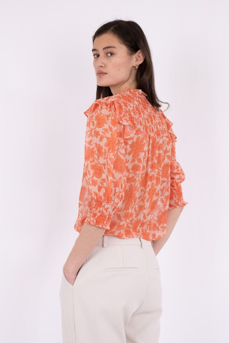 Neo Noir Davina city flower blouse
