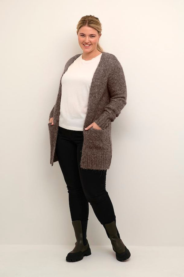 Kaffe Curve Alicia Cardigan brun