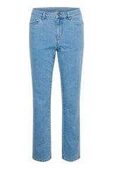 Kaffe Vicky jeans med vidde light blue