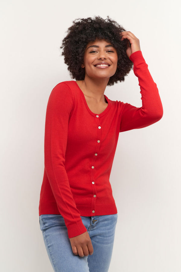 Culture Annemarie cardigan rød