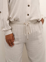 Kaffe Curve Liloa hør wide pants