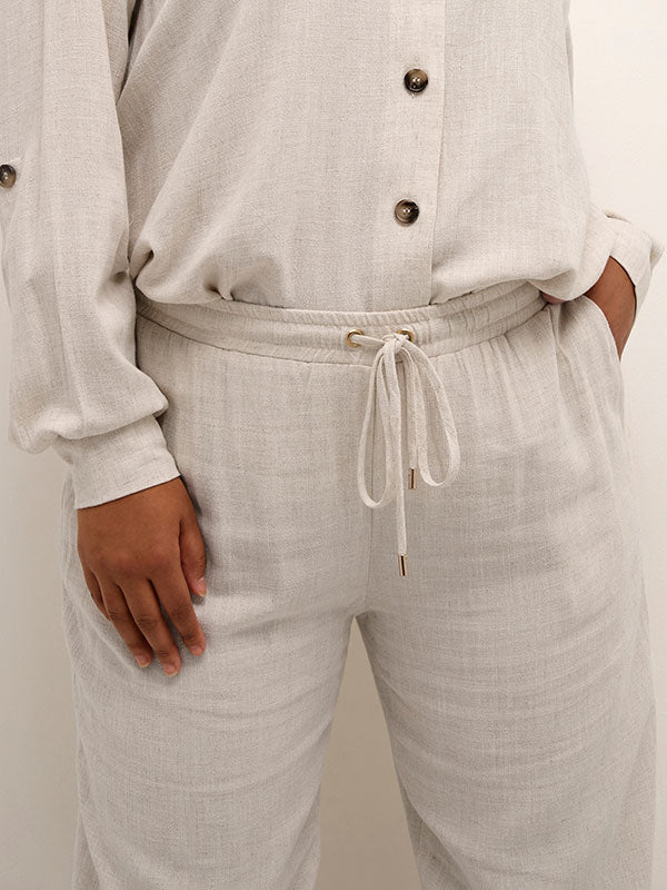Kaffe Curve Liloa hør wide pants