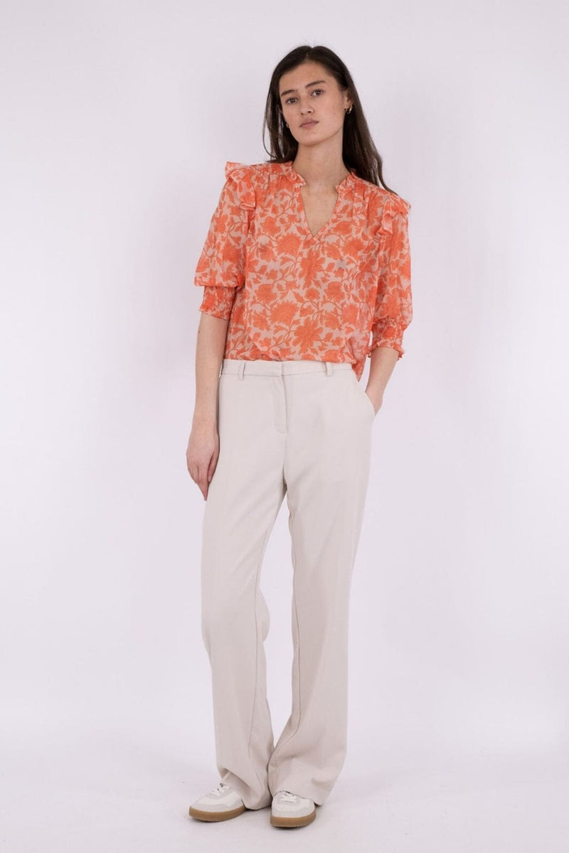 Neo Noir Davina city flower blouse