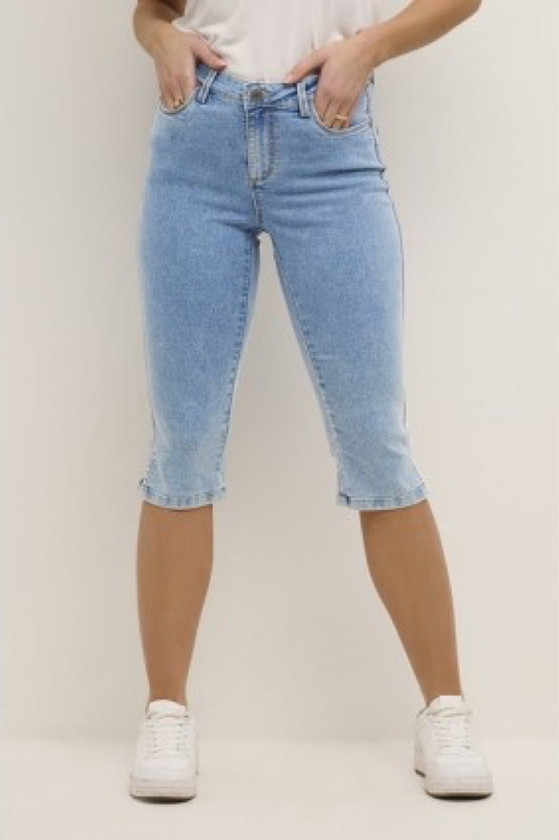Kaffe Vicky capri jeans lys vask