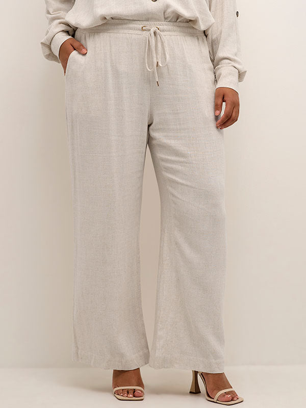 Kaffe Curve Liloa hør wide pants