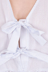Neo Noir Bella slim stripe blouse