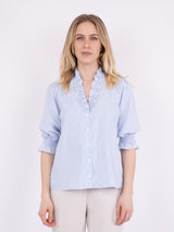 Neo Noir Briony mix stripe blouse