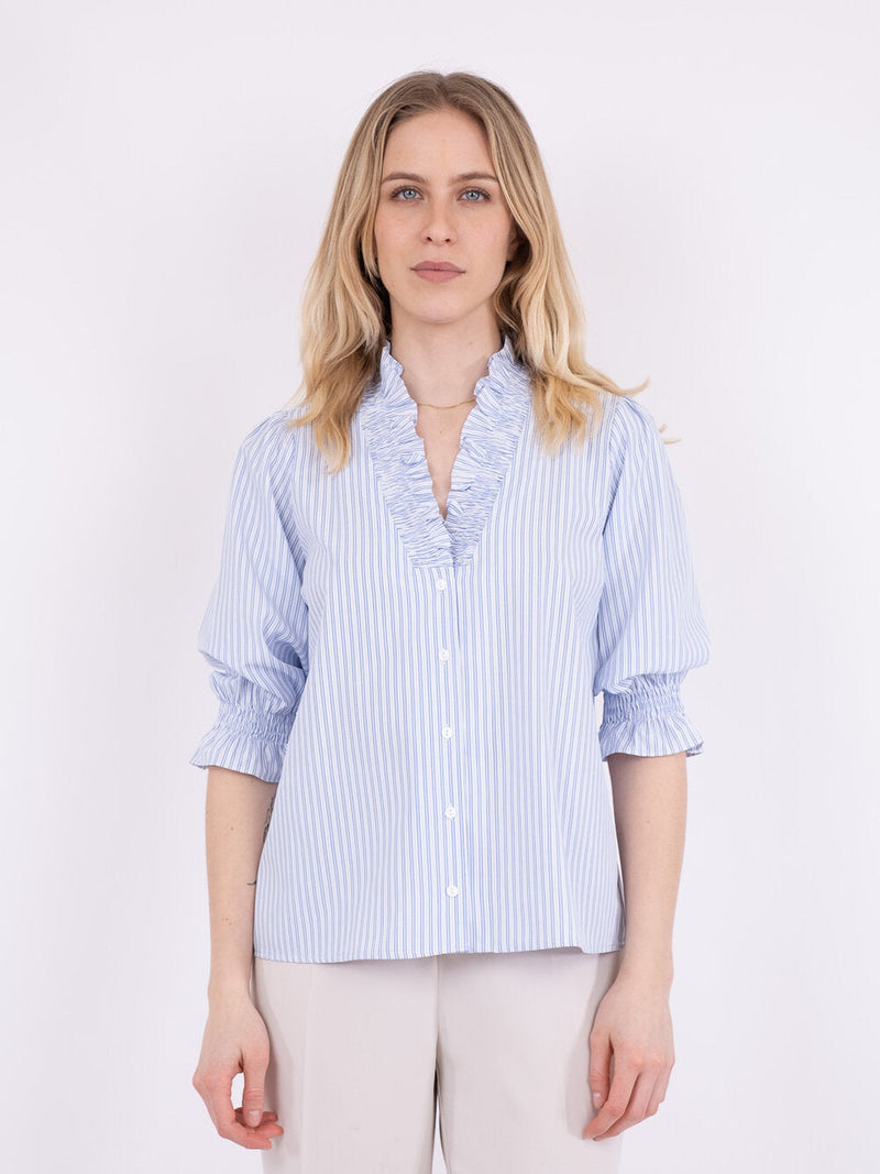 Neo Noir Briony mix stripe blouse