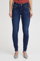 Pulz Carmen jeans skinny leg medium blue