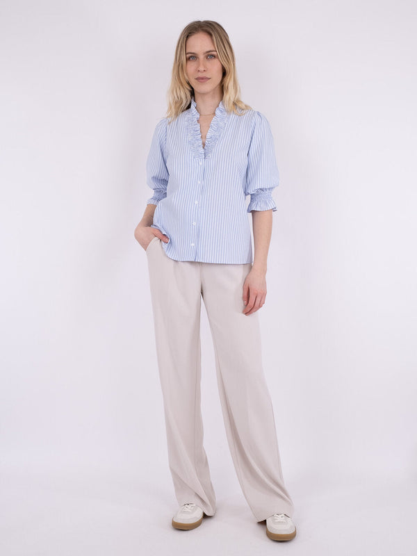 Neo Noir Briony mix stripe blouse