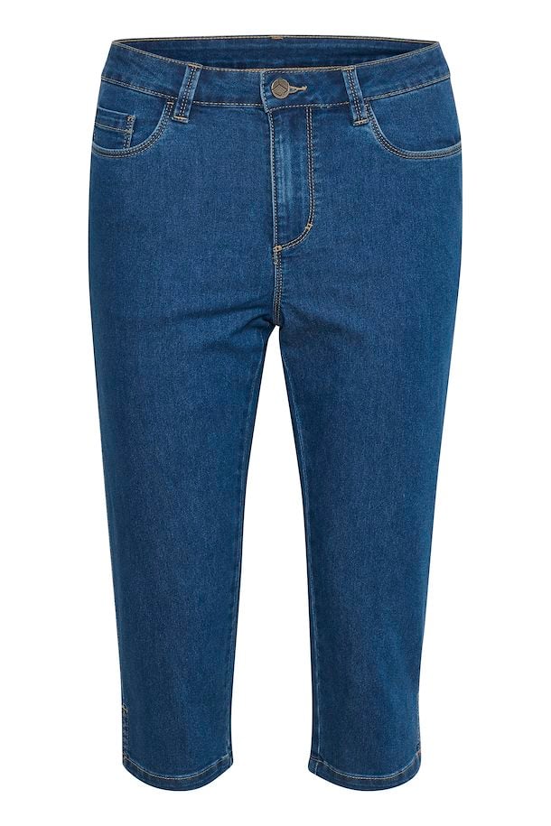 Kaffe Vicky capri jeans mellemblå