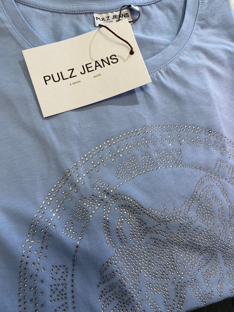 Pulz Lotus t-shirt lyseblå