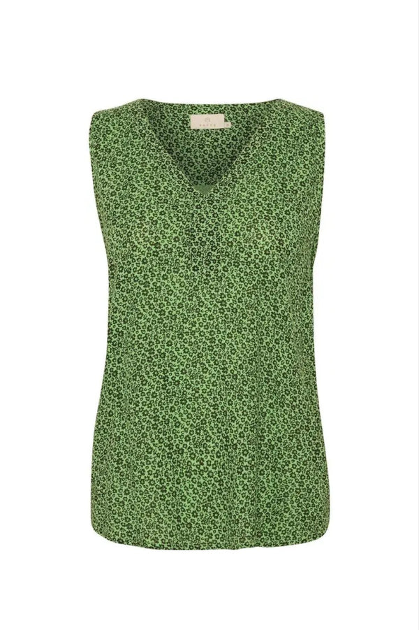 Kaffe Isolde Amber top grøn