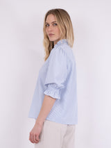 Neo Noir Briony mix stripe blouse