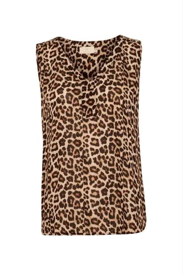 Kaffe Isolde Amber top leo