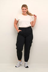 Kaffe Curve Edana cargo pants sort